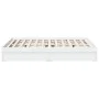 White engineered wood bed with drawers 140x200 cm by vidaXL, Beds and slatted bases - Ref: Foro24-3280657, Price: 274,09 €, D...