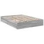 Sonoma gray engineered wood bed with drawers 120x200 cm by vidaXL, Beds and slatted bases - Ref: Foro24-3280669, Price: 159,7...