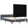 Estructura de cama Gris oscuro 120 x 190 cm Terciopelo