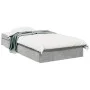 Concrete gray engineered wood bed with drawers 100x200 cm by vidaXL, Beds and slatted bases - Ref: Foro24-3280674, Price: 129...