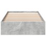 Cama con cajones madera ingeniería gris hormigón 100x200 cm de vidaXL, Camas y somieres - Ref: Foro24-3280674, Precio: 131,66...