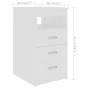 Kommode aus Sperrholz weiß 40x50x76 cm von vidaXL, Schließfächer und Lagerschränke - Ref: Foro24-801805, Preis: 77,65 €, Raba...