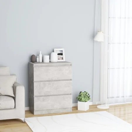 Aparador de madera contrachapada gris hormigón 60x35x76 cm de vidaXL, Aparadores - Ref: Foro24-801386, Precio: 71,64 €, Descu...