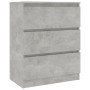 Aparador de madera contrachapada gris hormigón 60x35x76 cm de vidaXL, Aparadores - Ref: Foro24-801386, Precio: 72,68 €, Descu...