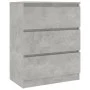 Concrete gray plywood sideboard 60x35x76 cm by vidaXL, Sideboards - Ref: Foro24-801386, Price: 71,74 €, Discount: %