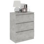 Aparador de madera contrachapada gris hormigón 60x35x76 cm de vidaXL, Aparadores - Ref: Foro24-801386, Precio: 72,68 €, Descu...