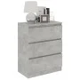 Concrete gray plywood sideboard 60x35x76 cm by vidaXL, Sideboards - Ref: Foro24-801386, Price: 71,74 €, Discount: %