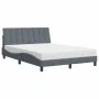 Bett mit dunkelgrauer Samtmatratze 140x200 cm von vidaXL, Betten und Lattenroste - Ref: Foro24-3208599, Preis: 385,36 €, Raba...