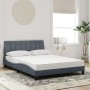 Bett mit dunkelgrauer Samtmatratze 140x200 cm von vidaXL, Betten und Lattenroste - Ref: Foro24-3208599, Preis: 392,81 €, Raba...
