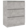 Aparador de madera contrachapada gris hormigón 60x35x76 cm de vidaXL, Aparadores - Ref: Foro24-801386, Precio: 72,68 €, Descu...