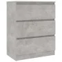 Concrete gray plywood sideboard 60x35x76 cm by vidaXL, Sideboards - Ref: Foro24-801386, Price: 71,74 €, Discount: %