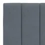 Bett mit dunkelgrauer Samtmatratze 140x200 cm von vidaXL, Betten und Lattenroste - Ref: Foro24-3208599, Preis: 385,36 €, Raba...