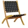 Klappbare Gartenstühle, 2 Stück, Akazienholz und schwarzer Stoff von vidaXL, Gartenstühle - Ref: Foro24-366510, Preis: 117,19...