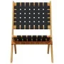 Folding garden chairs 2 pcs acacia wood and black fabric by vidaXL, Garden chairs - Ref: Foro24-366510, Price: 112,92 €, Disc...