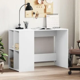 Weißer Schreibtisch aus Holzwerkstoff, 102 x 50 x 75 cm von vidaXL, Schreibtische - Ref: Foro24-840541, Preis: 73,23 €, Rabat...