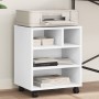 Druckerständer mit Rollen weiß 41x32x48 cm von vidaXL, Drucker unterstützt - Ref: Foro24-840618, Preis: 40,17 €, Rabatt: %