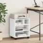 Printer stand with wheels white 41x32x48 cm by vidaXL, Printer supports - Ref: Foro24-840618, Price: 42,27 €, Discount: %