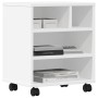 Druckerständer mit Rollen weiß 41x32x48 cm von vidaXL, Drucker unterstützt - Ref: Foro24-840618, Preis: 40,17 €, Rabatt: %