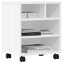 Printer stand with wheels white 41x32x48 cm by vidaXL, Printer supports - Ref: Foro24-840618, Price: 42,27 €, Discount: %