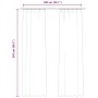 Cortinas opacas con ganchos 2 pzas terciopelo crema 140x245 cm