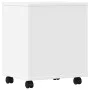 Printer stand with wheels white 41x32x48 cm by vidaXL, Printer supports - Ref: Foro24-840618, Price: 42,27 €, Discount: %