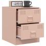 Mesitas de noche 2 unidades acero rosa 34,5x39x44 cm de vidaXL, Mesitas de noche - Ref: Foro24-841622, Precio: 92,96 €, Descu...