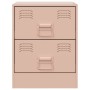 Mesitas de noche 2 unidades acero rosa 34,5x39x44 cm de vidaXL, Mesitas de noche - Ref: Foro24-841622, Precio: 92,96 €, Descu...