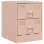 Mesitas de noche 2 unidades acero rosa 34,5x39x44 cm de vidaXL, Mesitas de noche - Ref: Foro24-841622, Precio: 92,96 €, Descu...