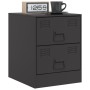 Mesitas de noche 2 unidades acero negro 34,5x39x44 cm de vidaXL, Mesitas de noche - Ref: Foro24-841620, Precio: 88,69 €, Desc...