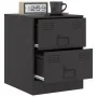 Nightstands 2 units black steel 34.5x39x44 cm by vidaXL, Nightstands - Ref: Foro24-841620, Price: 87,39 €, Discount: %
