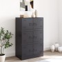 Sideboard aus schwarzem Stahl, 67 x 39 x 107 cm von vidaXL, Sideboards - Ref: Foro24-841655, Preis: 136,79 €, Rabatt: %