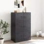 Sideboard aus schwarzem Stahl, 67 x 39 x 107 cm von vidaXL, Sideboards - Ref: Foro24-841655, Preis: 134,95 €, Rabatt: %