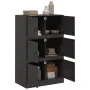 Sideboard aus schwarzem Stahl, 67 x 39 x 107 cm von vidaXL, Sideboards - Ref: Foro24-841655, Preis: 134,95 €, Rabatt: %
