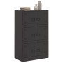 Sideboard aus schwarzem Stahl, 67 x 39 x 107 cm von vidaXL, Sideboards - Ref: Foro24-841655, Preis: 136,79 €, Rabatt: %