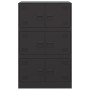 Aparador de acero negro 67x39x107 cm de vidaXL, Aparadores - Ref: Foro24-841655, Precio: 136,79 €, Descuento: %