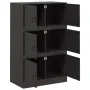 Black steel sideboard 67x39x107 cm by vidaXL, Sideboards - Ref: Foro24-841655, Price: 135,34 €, Discount: %