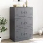 Anthrazitfarbenes Sideboard aus Stahl, 67 x 39 x 107 cm von vidaXL, Sideboards - Ref: Foro24-841657, Preis: 143,77 €, Rabatt: %