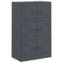 Anthrazitfarbenes Sideboard aus Stahl, 67 x 39 x 107 cm von vidaXL, Sideboards - Ref: Foro24-841657, Preis: 143,77 €, Rabatt: %