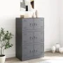 Anthrazitfarbenes Sideboard aus Stahl, 67 x 39 x 107 cm von vidaXL, Sideboards - Ref: Foro24-841657, Preis: 143,77 €, Rabatt: %