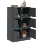 Anthracite steel sideboard 67x39x107 cm by vidaXL, Sideboards - Ref: Foro24-841657, Price: 145,32 €, Discount: %