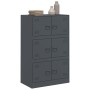 Anthrazitfarbenes Sideboard aus Stahl, 67 x 39 x 107 cm von vidaXL, Sideboards - Ref: Foro24-841657, Preis: 145,25 €, Rabatt: %
