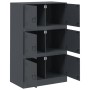 Aparador de acero antracita 67x39x107 cm de vidaXL, Aparadores - Ref: Foro24-841657, Precio: 145,25 €