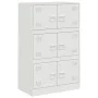 Weißes Sideboard aus Stahl, 67 x 39 x 107 cm von vidaXL, Sideboards - Ref: Foro24-841660, Preis: 143,16 €, Rabatt: %