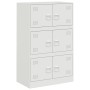 Weißes Sideboard aus Stahl, 67 x 39 x 107 cm von vidaXL, Sideboards - Ref: Foro24-841660, Preis: 144,72 €, Rabatt: %