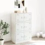 Weißes Sideboard aus Stahl, 67 x 39 x 107 cm von vidaXL, Sideboards - Ref: Foro24-841660, Preis: 143,16 €, Rabatt: %