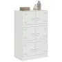 Weißes Sideboard aus Stahl, 67 x 39 x 107 cm von vidaXL, Sideboards - Ref: Foro24-841660, Preis: 143,16 €, Rabatt: %