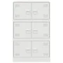 Weißes Sideboard aus Stahl, 67 x 39 x 107 cm von vidaXL, Sideboards - Ref: Foro24-841660, Preis: 143,16 €, Rabatt: %