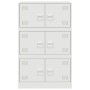 Weißes Sideboard aus Stahl, 67 x 39 x 107 cm von vidaXL, Sideboards - Ref: Foro24-841660, Preis: 144,72 €, Rabatt: %