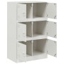Weißes Sideboard aus Stahl, 67 x 39 x 107 cm von vidaXL, Sideboards - Ref: Foro24-841660, Preis: 144,72 €, Rabatt: %