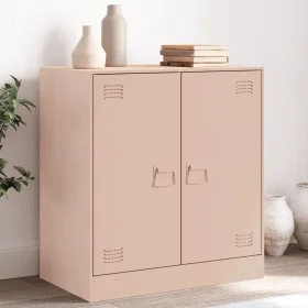 Rosa Stahl-Sideboard 67x39x73 cm von vidaXL, Sideboards - Ref: Foro24-841674, Preis: 92,81 €, Rabatt: %